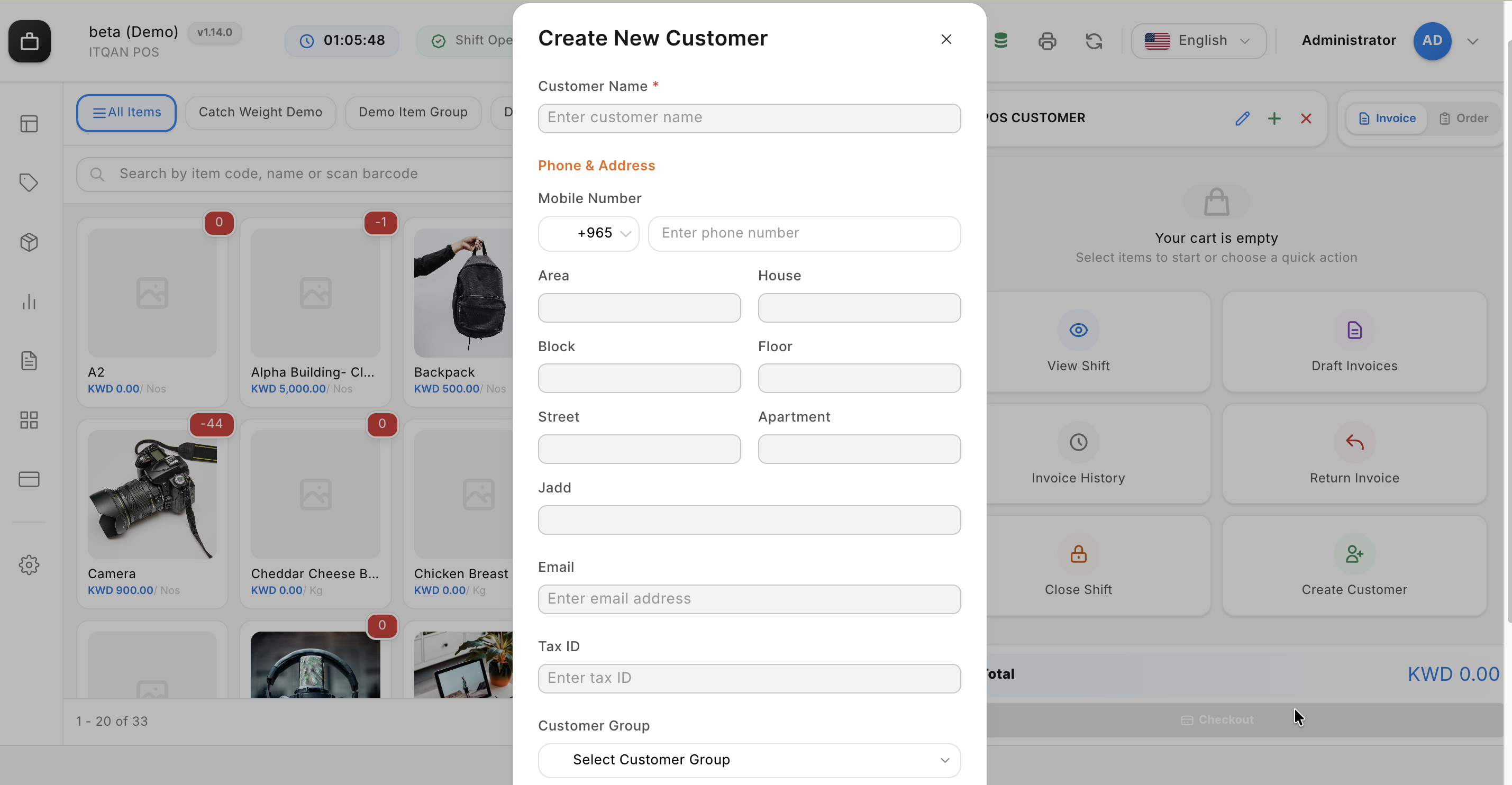 Create customer